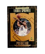 Upper Deck Latrell Sprewell Trading Card 1995 Predictor NBA POTM Warrior... - $365.45 MXN