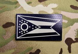 Infrared Ohio State Flag Patch Oh Ir Us Army Navy Seal Nswdg Buckeye State - £9.72 GBP