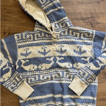 Polo Ralph Lauren Women&#39;s Small Whale Print Fleece Hoodie Whale Print Bl... - $125.00