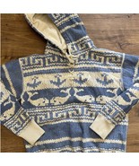 Polo Ralph Lauren Women&#39;s Small Whale Print Fleece Hoodie Whale Print Bl... - $2,379.93 MXN