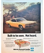 PLYMOUTH SATELLITE SEBRING PLUS-CHRYSLER-Quiet-1972 Print Ad!! - $219.67 MXN