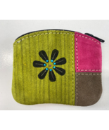 Leather Suede Woven Zipper Top Coin Change Purse TRIBU Ecuador NEW - €15,22 EUR