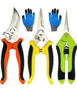 Pruning Shears, 4 Pack Garden Shears with Gardening Gloves, Clippers Han... - $279.85 MXN