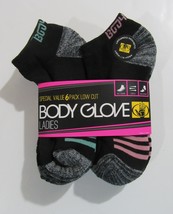Body Glove Womens Low Cut Socks Black Pink and Blue Pack of 6 - $13.99