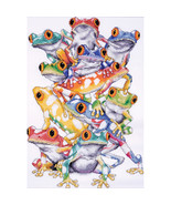 Design Works Counted Cross Stitch Kit 11"X16"-Frog Pile (14 Count) - €22,90 EUR Design Works Counted Cross Stitch Kit 11"X16"-Frog Pile (14 Count) - €22,90 EUR