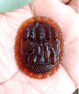 Lord Hanuman Small Idol made from Natural Hessonite Gomed Hand Curving 1... - $118.75