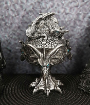 Ebros Dragon Trilogy Guarding Sleeping Wyrmling Decorative Jewelry Box Figurine - £19.76 GBP