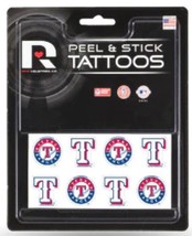 RICO MLB Texas Rangers Baseball, Peel and Stick Tattoos, Qty 8 Tattoos Total - £6.35 GBP