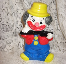 Chalkware Clown Bank-1970&#39;s - $223.67 MXN