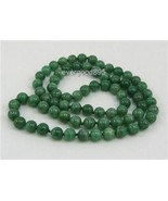 Handcraft gemstone aventurine first grade GREEN JADE 8mm beads knotted 22”  - $22.00