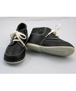 Toddler Boy synthetic leather black booti string Shoes CH 6 - $4.99