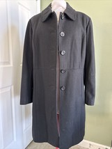 Vintage Wool Coat Size 16 Women’s Black Wool Coat Vintage 90s - £71.05 GBP