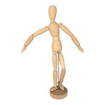 Ikea Gestalta Wooden Articulated Artist Mannequin Figure 13&quot; With Base - £8.74 GBP