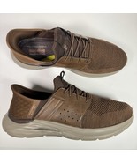 Skechers Men&#39;s Slip-Ins Shoes Size 12 Brown ACDB Air Cooled Memory Foam ... - $44.54
