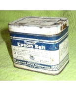 Tin - Puretest Epsom Salts-Vintage-United Drug Co.-1940&#39;s - $186.74 MXN