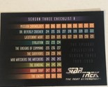 Star Trek The Next Generation Trading Card Season 3 #310 Checklist - $1.97