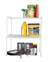 GRAYLINE 44010, Long Heavy Duty Stacking Shelf, White - $41.47