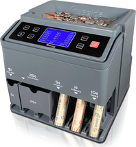 Professional USD Coin Counter, Sorter and Wrapper/Roller, 300 Coins - £261.03 GBP