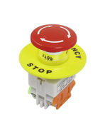 1 Pcs Red Mushroom Cap 1NO 1NC DPST Emergency Stop Push Button Switch AC... - $10.67