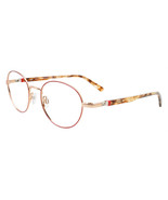 EASYCLIP EC642 Eyeglasses 030 Red &amp; Gold 50mm - $207.87