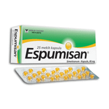 Espumisan, 40 mg, 25 cps,Flatulence or Flatulence and a Feeling of Fullness - $21.88 CAD