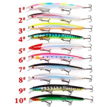 10pcs/lot 13cm 15g Multi-Colors Floating Bionic Big Fishing Minnow Lure  Hard Ba - £93.44 GBP