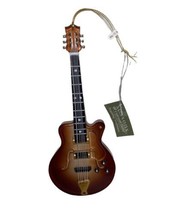 Midwest-CBK Brown Acrylic 6 String Electric Guitar Christmas Ornament 7inch - £11.70 GBP