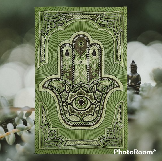 SALE! NWT Zest for Life Hamsa Hand Tapestry 52 X 80 - $5.00