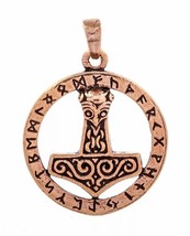 ⚡ Channel Viking power with this handcrafted Thor’s Hammer amulet in bro... - $19.99