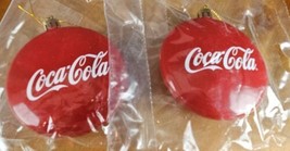 Lot Of 2 Coca-Cola Christmas Ornament NEW - $12.99