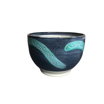 Artisan Pottery Ceramic Nesting Bowls Set Blue Turquoise 1987 Southwestern EUC - £67.93 GBP