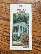 2001 Alabama Georgia AAA State Highway Transportation Travel Road Map - £5.49 GBP