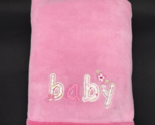 Baby Starters Blanket Plush Embroidered Baby Flower Bow - £17.29 GBP