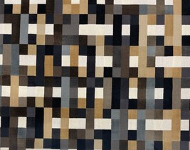 Kravet Couture Abstract Moment Onyx Black Geo Velvet Fabric 1.7 Yard 50&quot;W - £252.19 GBP