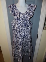 Vineyard Vines Rough Seas Nautical Boat Print Dress XL 14/16 Girl&#39;s New - £25.53 GBP