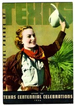 1936 Attend the Texas Centennial Celebrations Book Chrysler Hall Dallas - £39.41 GBP