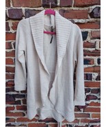 Repeat cream Cashmere Wool belted cardigan Sweater size 40 Long Top - £58.33 GBP