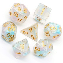 Dice Set Dnd Polyhedral Dice Iridecent Swirls Dice For Role Playing Game Dungeon - £16.02 GBP
