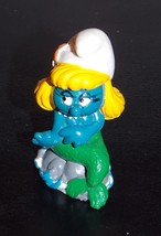 Vintage 1981 Schleich Peyo Smurfette Mermaid Toy Figure - £19.92 GBP