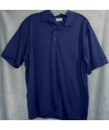 Ben Hogan Mens Large 42 44 Dark Blue Short Sleeve Golf Tennis Polo Shirt - £5.50 GBP