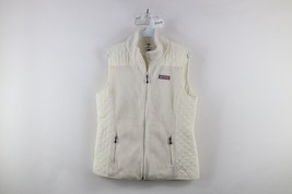 Vineyard Vines Womens Medium Spell Out Quilted Deep Pile Fleece Vest Jacket - $1,016.29 MXN