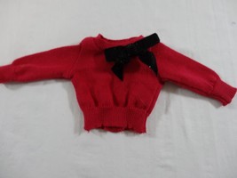 American Girl 2014 AG Store Exclusive Red Sparkle Bow Sweater Top for Doll - £5.53 GBP