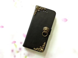 Lion handmade phone leather wallet case for apple samsung mn0001 thumb200