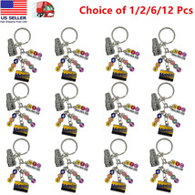 1/2/6/12Pcs Metal New York City Subway Key Chain 5 Charms, NYC Keychain Souvenir - £5.44 GBP+