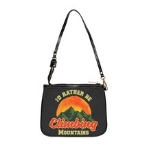Personalized Small Shoulder Bag | Mountain Print | PU Leather | Women&#39;s - £25.22 GBP