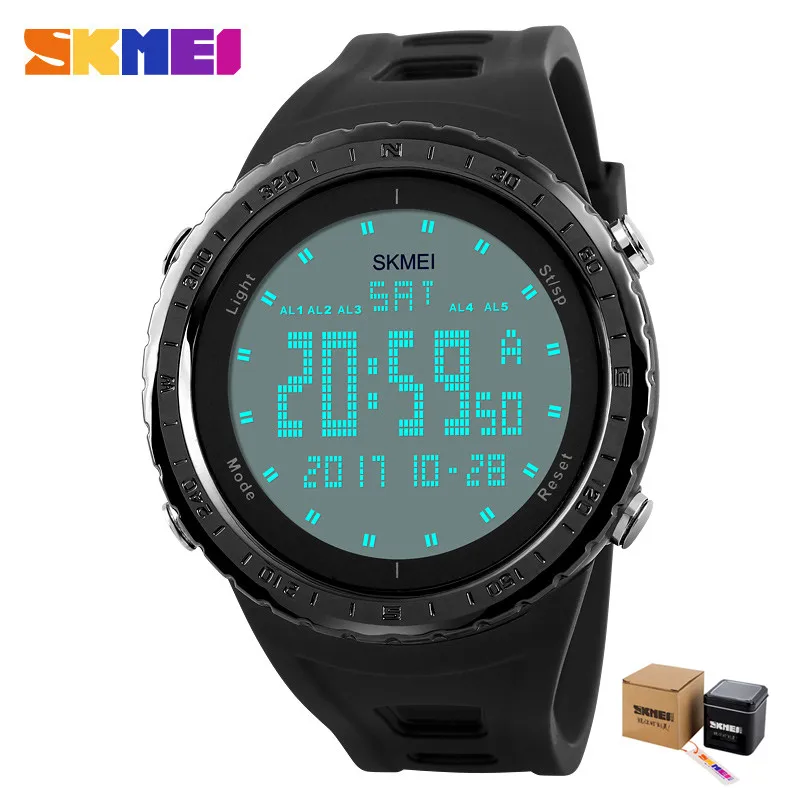 Me countdown alarm watch 50m waterproof led digital wristwatches relogio masculino thumb155 crop