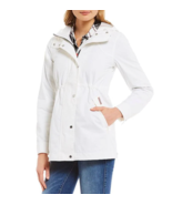 Hunter Womens Original Cotton Smock White Hood Raincoat Jacket Medium EV... - £68.22 GBP