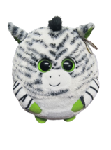 TY Beanie Ballz Boos Oasis ZEBRA NEW with Tags Plush Stuffed Animal Toy - £15.84 GBP