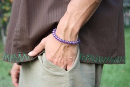 Amethyst Bracelet - The Essence of Calm and Spiritual Growth - £15.79 GBP