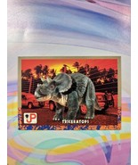 1993 Topps Jurassic Park Trading Card | Triceratops #7 - $1.35 CAD